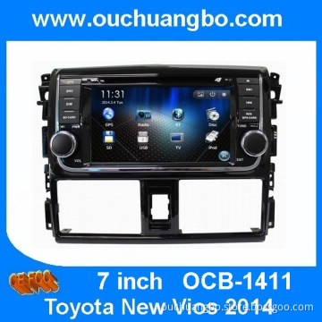 Ouchaungbo Auto Stereo DVD System for Toyota New Vios 2014 Auto Radio Bluetooth TV